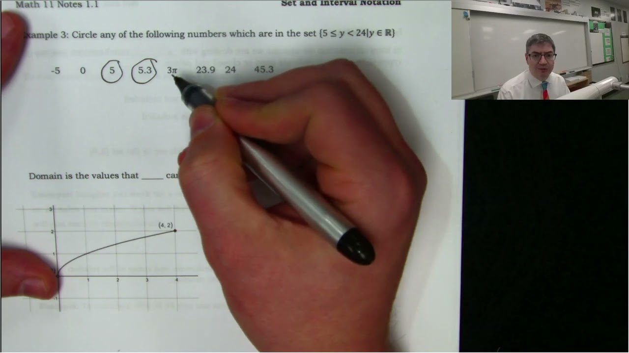 Math 11: Note 1.1 - Set and Interval Notation