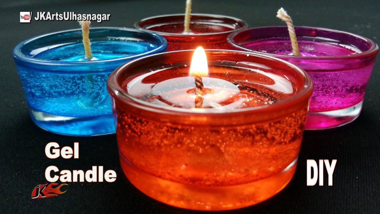 DIY How to make Gel Candles | JK Arts 1089