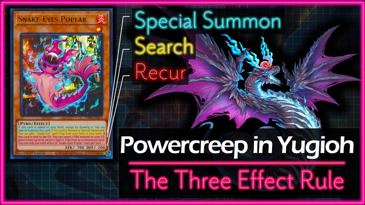 Powercreep в Yugioh — правило трёх эффектов