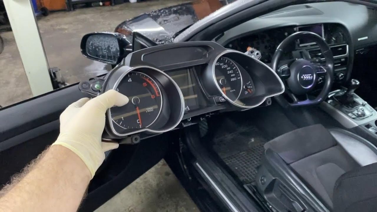 HOW TO REMOVE CLUSTER AUDI A5 8T A4 B8 TACHO AUSBAUEN CLUSTER REMOVAL AUDI A5 A4 8T B8