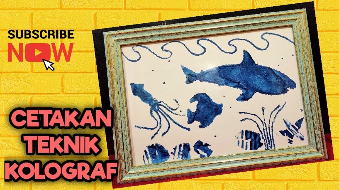 cetakan teknik kolograf || Pendidikan Seni Visual || VISUAL ART