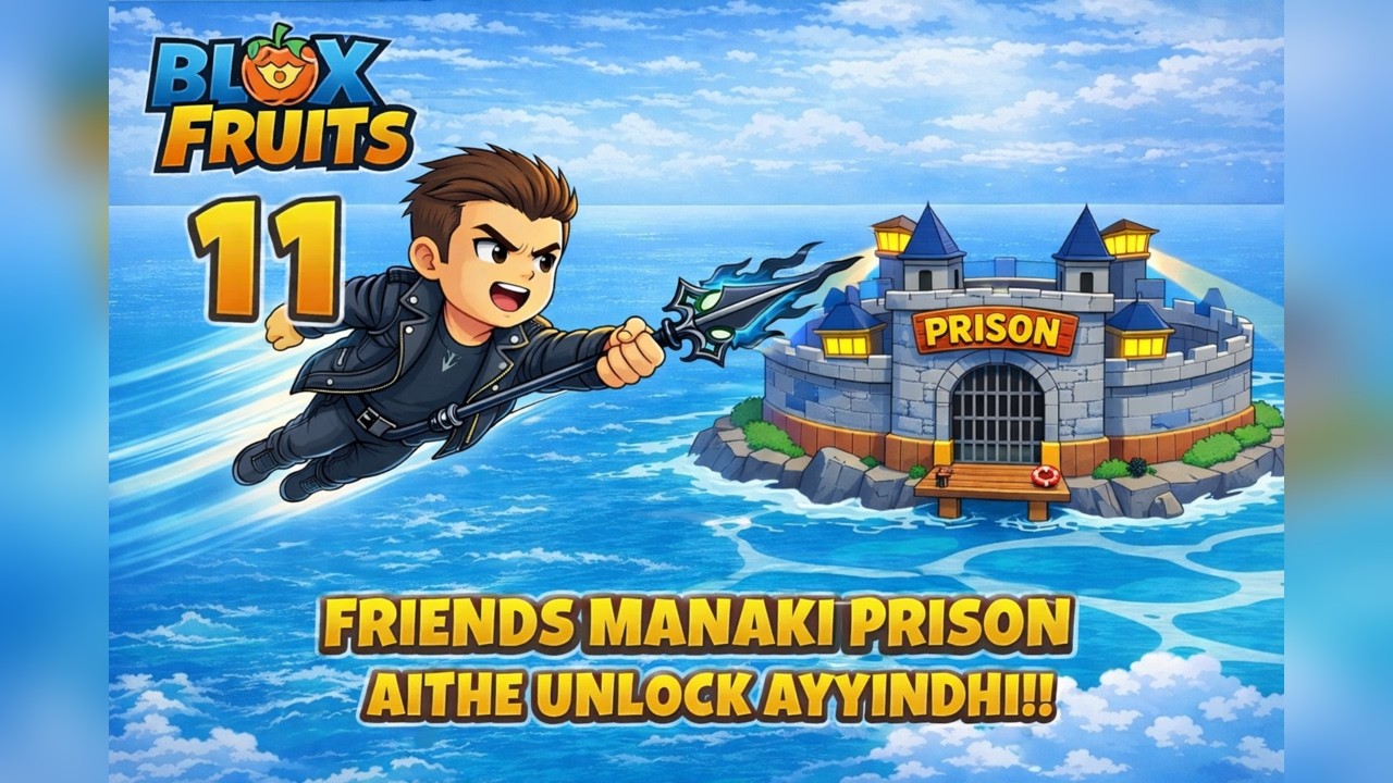 Friends Manaki Prison Aithe Unlock Ayyindhi!! | Roblox Blox Fruits Gameplay | ShadowPlaysTelugu