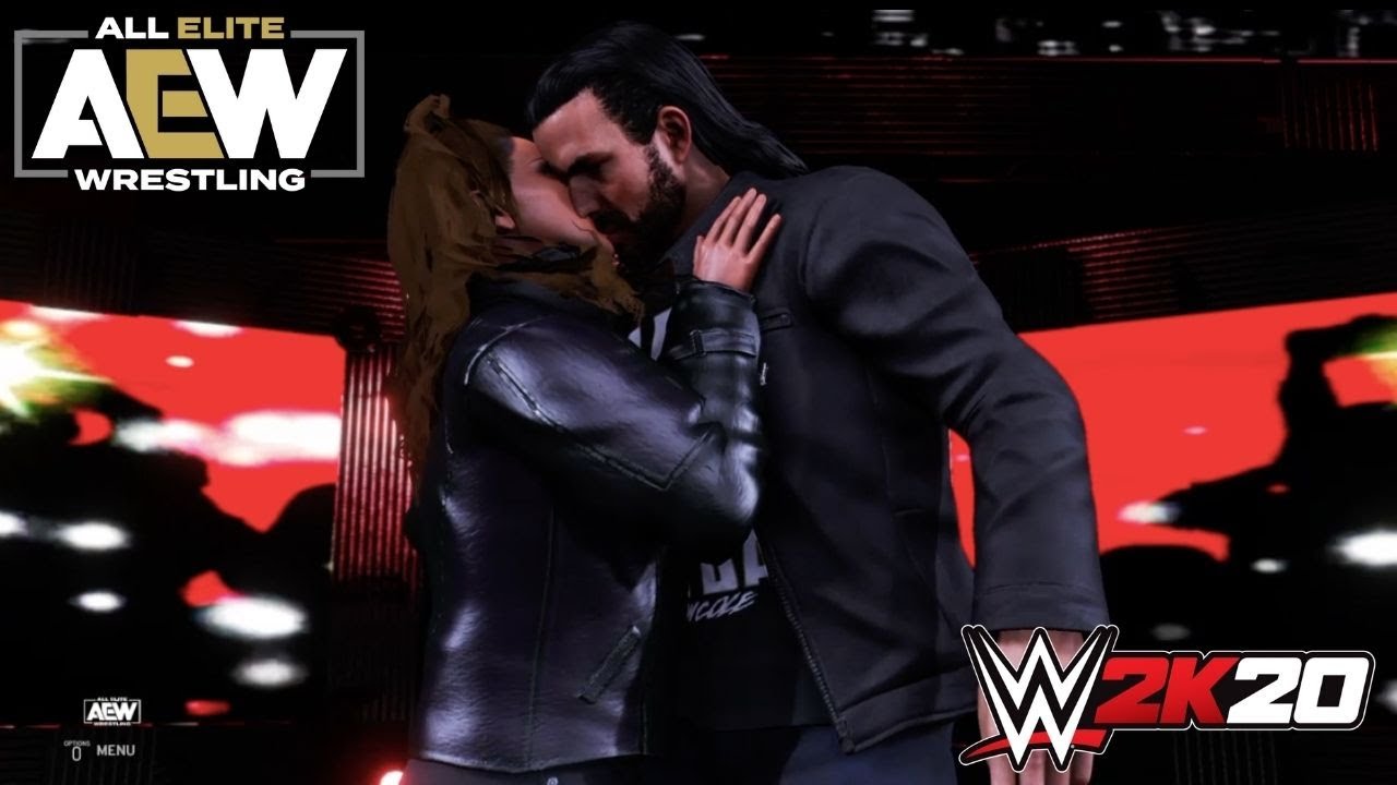 Adam Cole and Britt Baker Kiss! AEW WWE 2K20