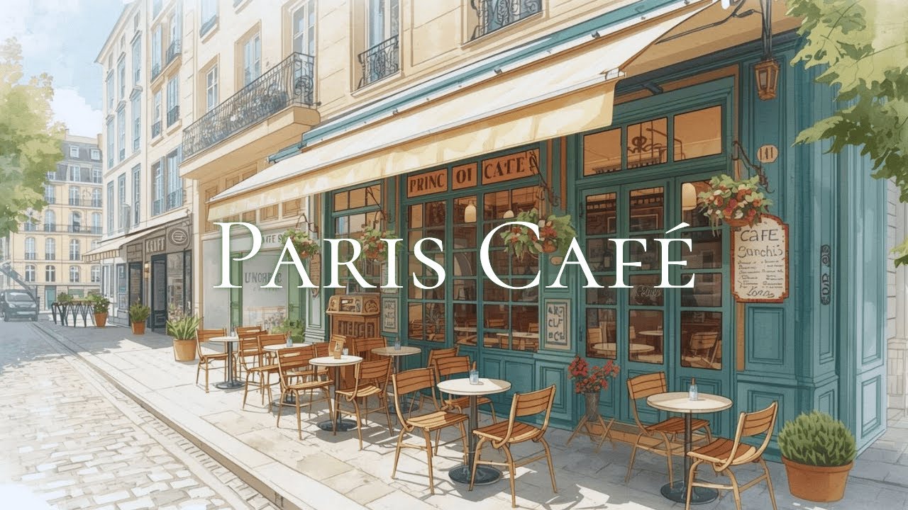 𝐏𝐀𝐑𝐈𝐒 𝐂𝐀𝐅𝐄́ 🗼 Relaxing French Instrumental Music for Café & Work