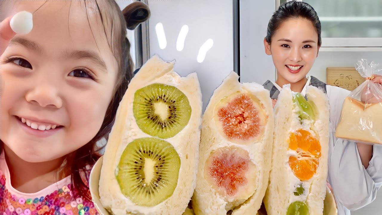 Japanese Fruits Sandwich | Childhood Favorite Treat