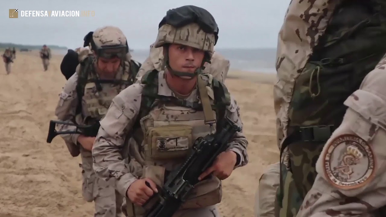 La Infantería de Marina española desembarca en Letonia