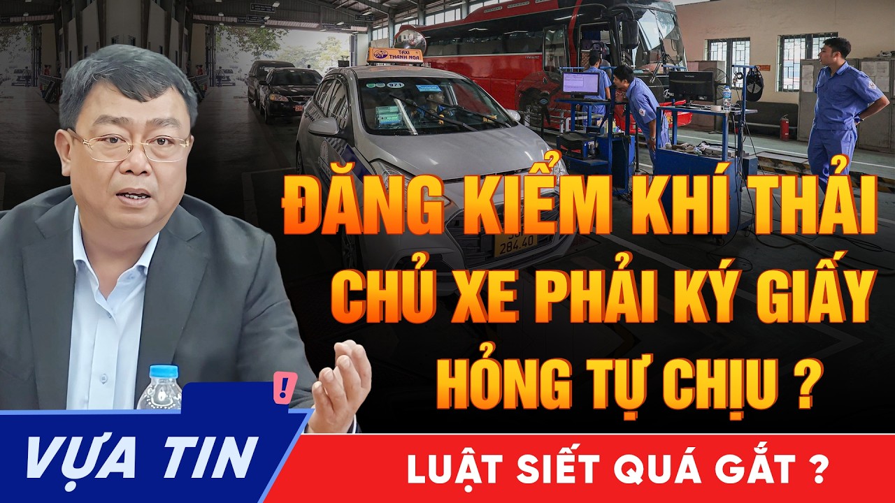 ĐĂNG KIỂM 2026 MẸC, LEXUS đời mới vẫn TRƯỢT đăng kiểm khí thải, chủ xe ký giấy “ HỎNG TỰ CHỊU”