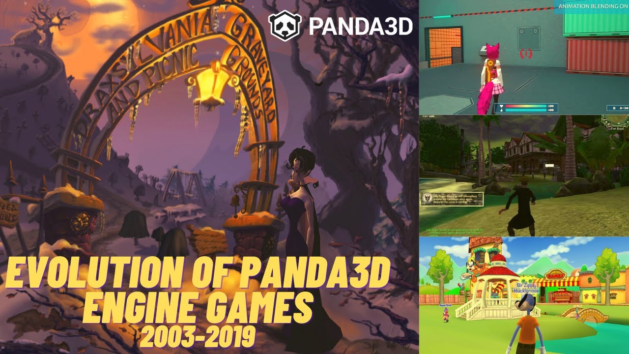 Эволюция игр на движке Panda3D 2003-2019