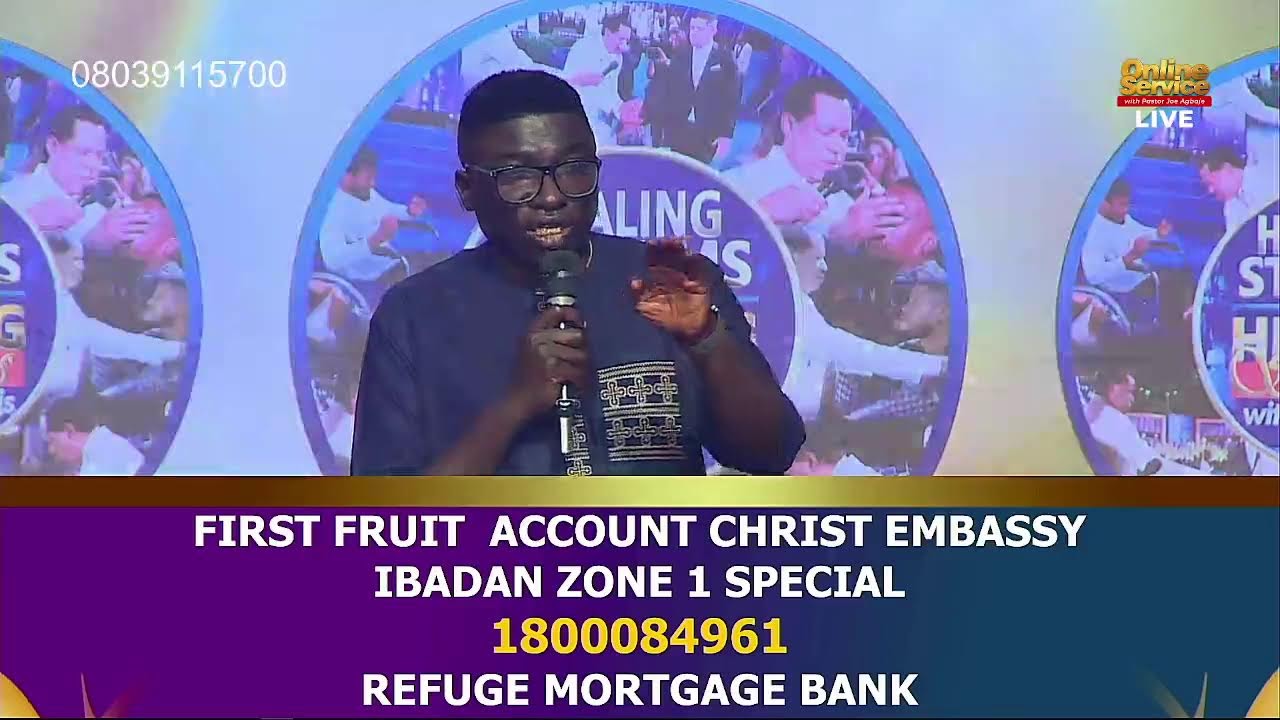 SUNDAY SERVICE WITH THE ESTEEMED PASTOR JOE AGBAJE// FEBRUARY 1ST 2026 //CEIBZ1