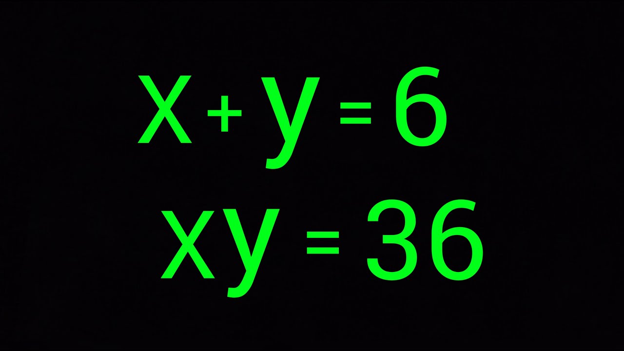 A Nice Olympiad Algebra Problem | How to solve for X and Y in this problem ?