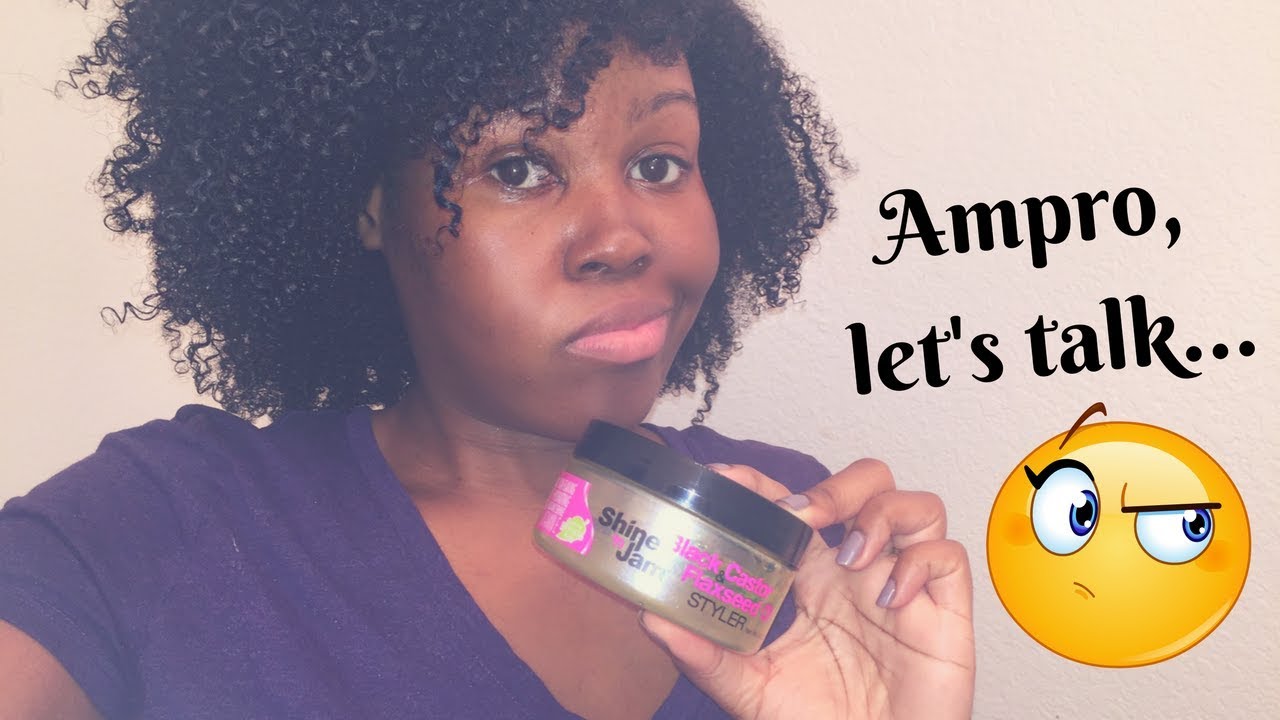 Wash n Go using Shine 'n Jam Black & Castor Flaxseed Oil Styler