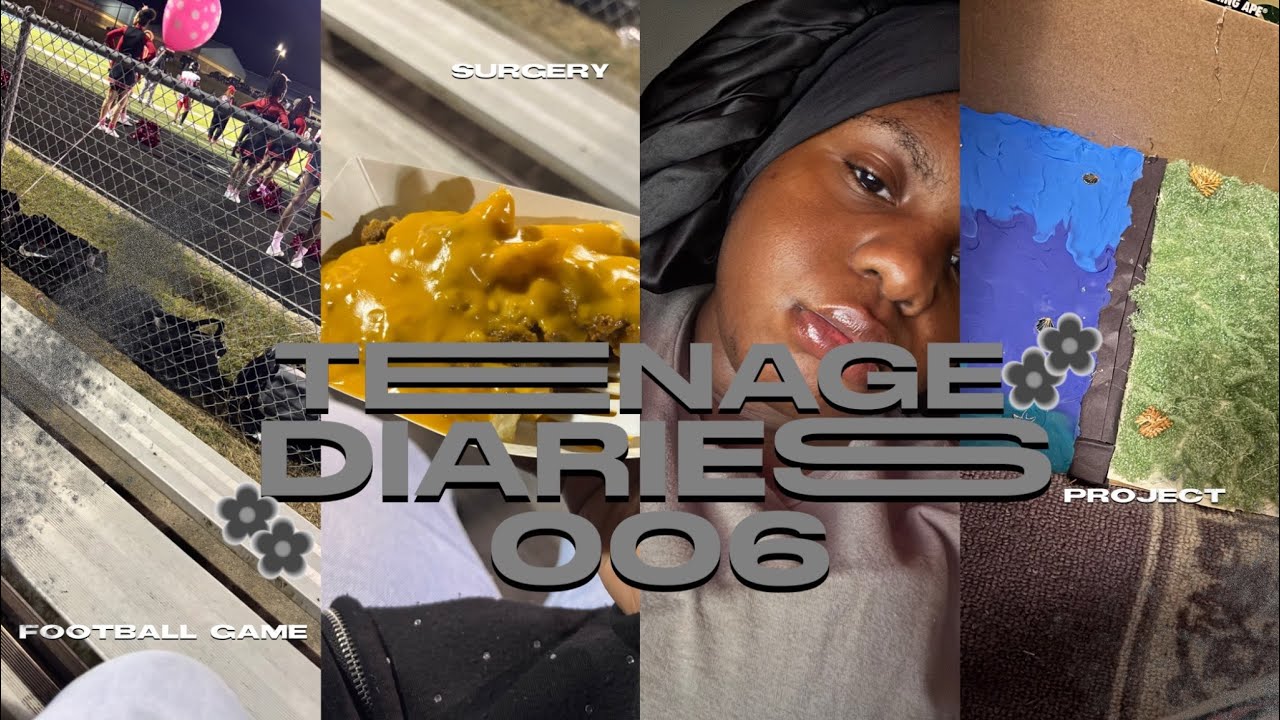 TEENAGE DIARIES 006 | football game, surgery, and project || Daisialyniya 