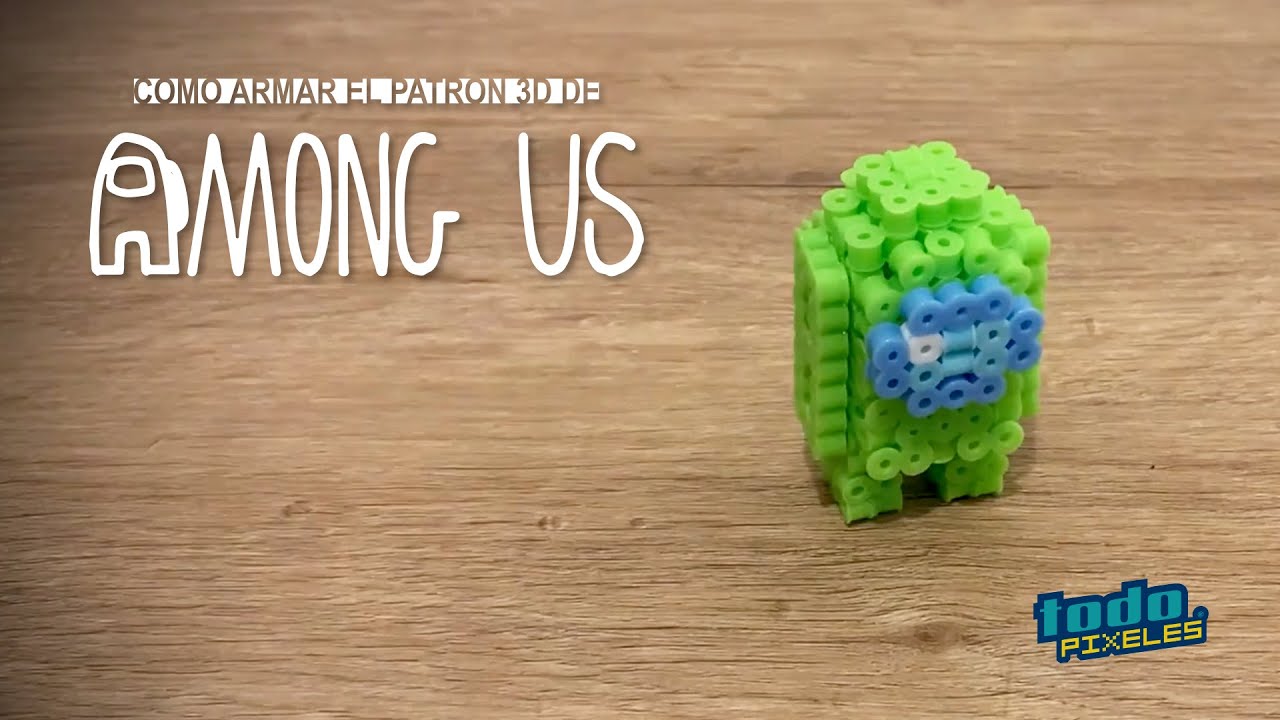 Pixel Bonus 06 :: Figura 3D de Among Us con Hama Beads - DIY