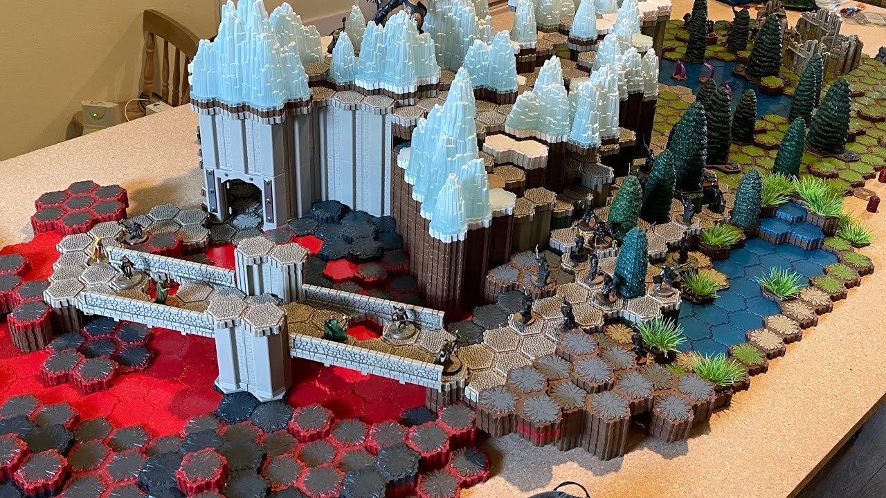 Heroscape Map 2022 ~ The Mines of Moria #dungeonsanddragons #heroscape #warhammer #lordoftherings