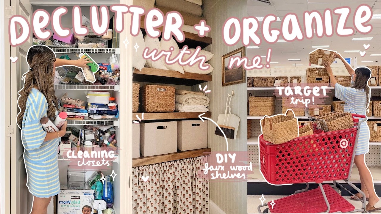 ORGANIZE WITH ME! *cleaning out every closet bc I can&rsquo;t live like this anymore&hellip;*
