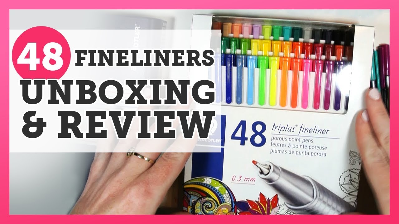 UNBOXING & REVIEW - Staedtler 48 Triplus Fineliners - Video #085