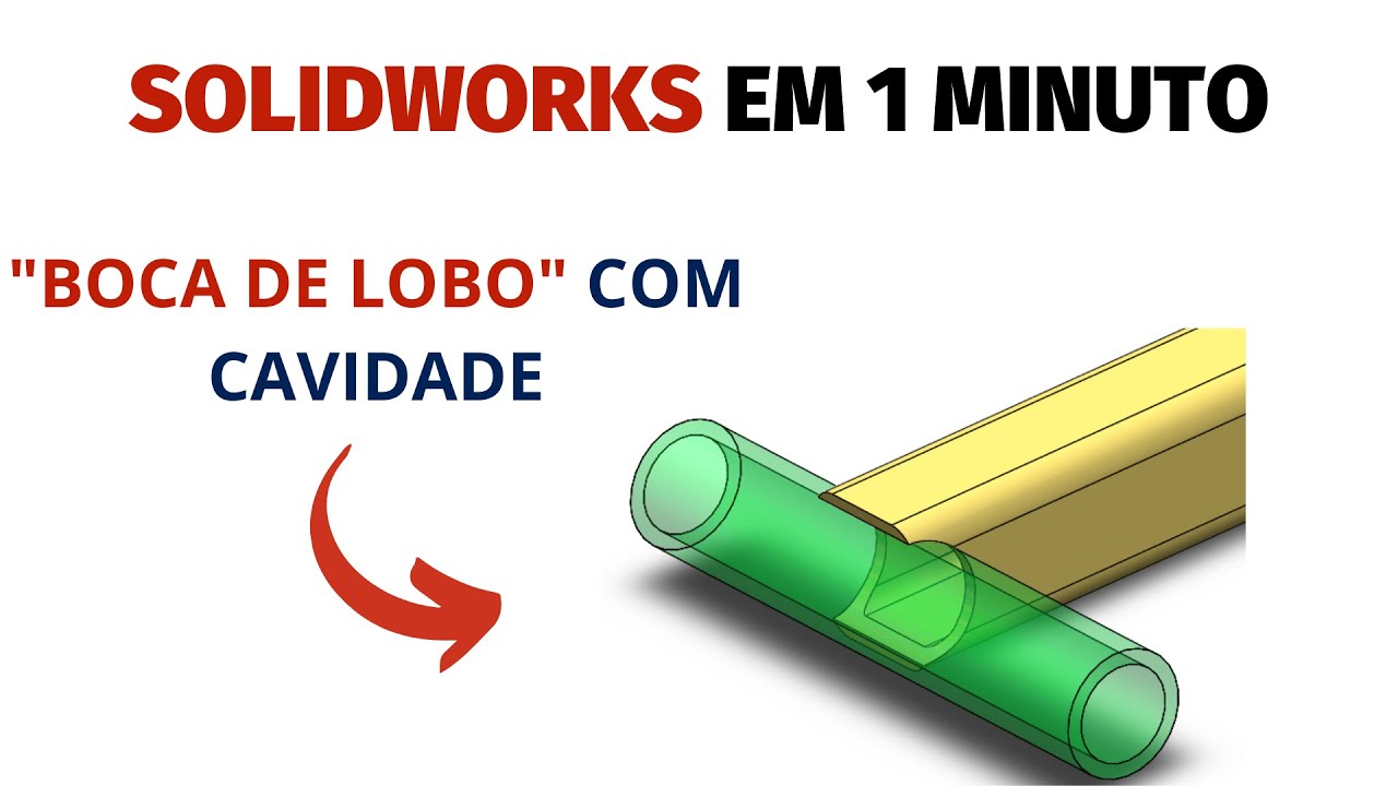 SOLIDWORKS EM 1 MINUTO - BOCA DE LOBO| Allan Assad