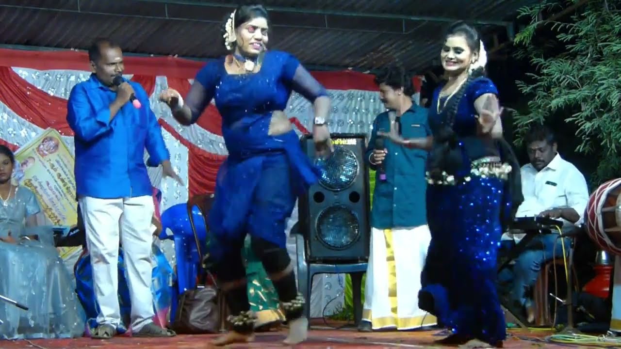 தாவணி போட்ட புள்ள..குத்தாட்டம் போட்ட இரண்டு "மங்கைகள்"/Arumugam kiramiyam /Anitha kalaikootam