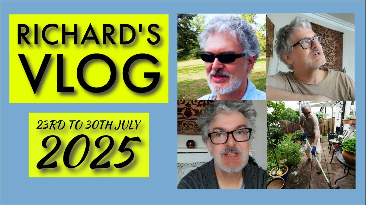 Walk at Kew Gardens, washing machine update, cookery & a spot of gardening! Richard's Vlog 23-30 Jul