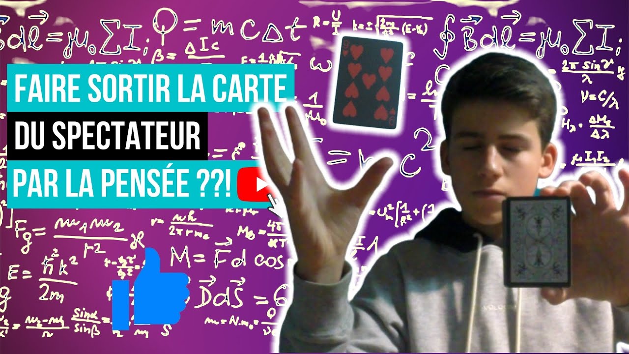 comment faire léviter une carte par la pensée: télékinésie - tour de magie explication
