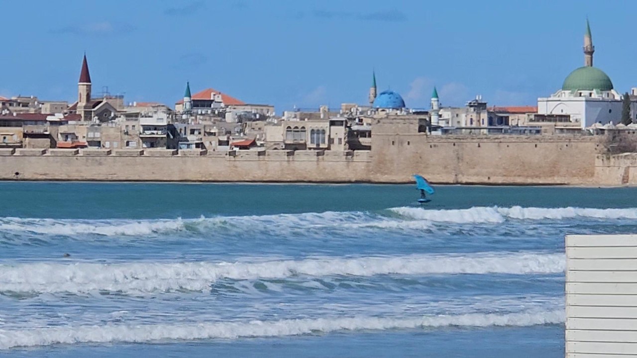 Akko (Acre) Wing Foil Surf Session - With Ziv Dori [27.2.2026]