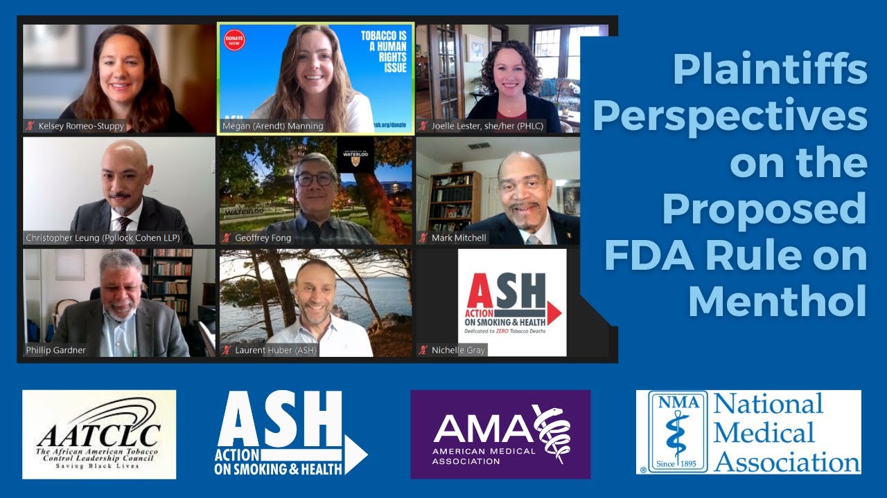 Plaintiffs' Perspectives on the Proposed FDA Rule on Menthol
