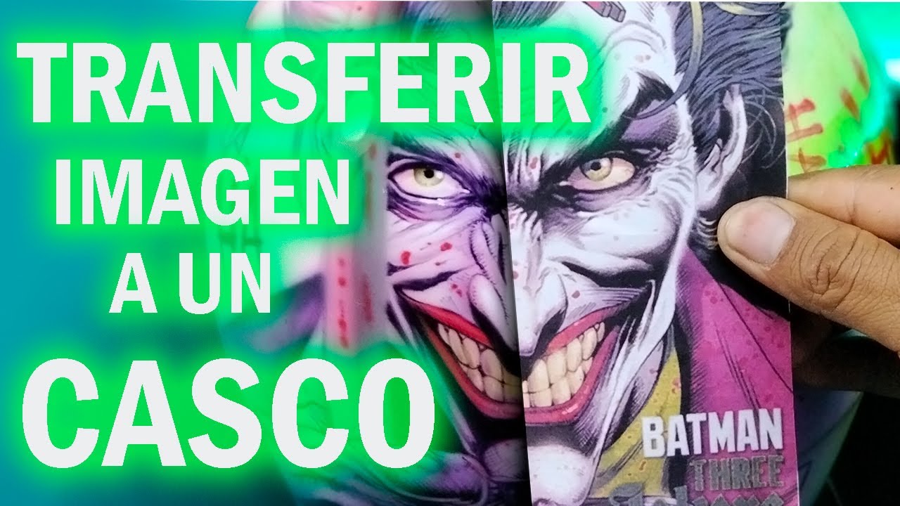 como transferir dibujo a un casco