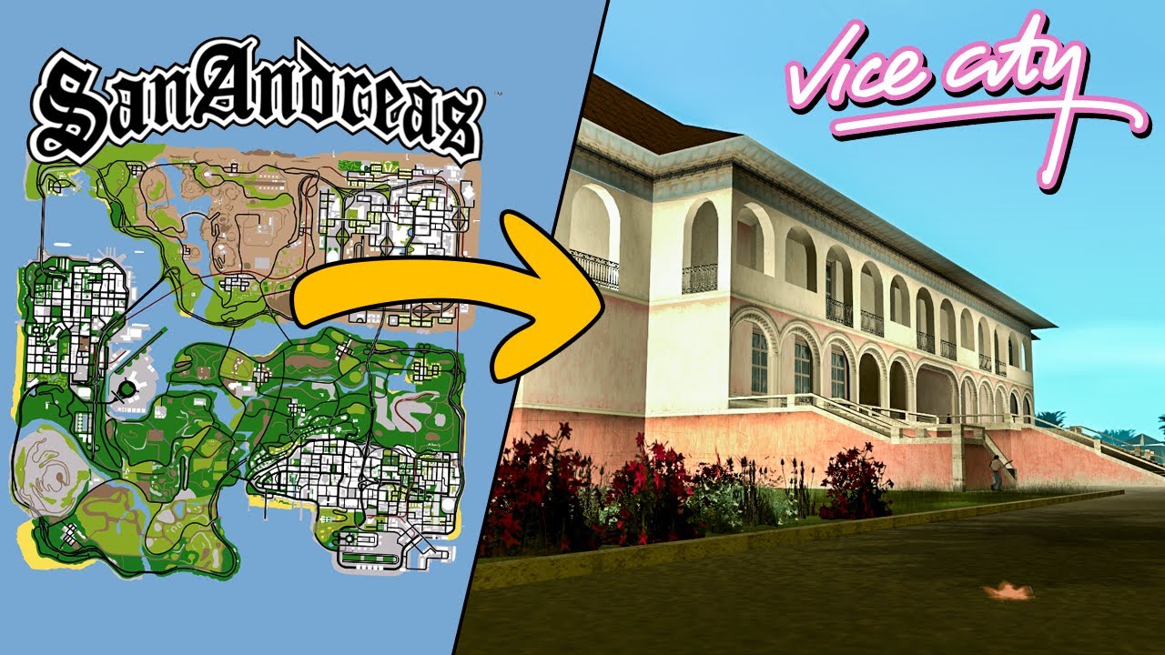GTA SAN ANDREAS 'DAN VICE CITY 'E GİDİP VERCETTI MALİKANESİNİ SATIN ALMAK! CJ & VERCETTI SAVAŞIYOR