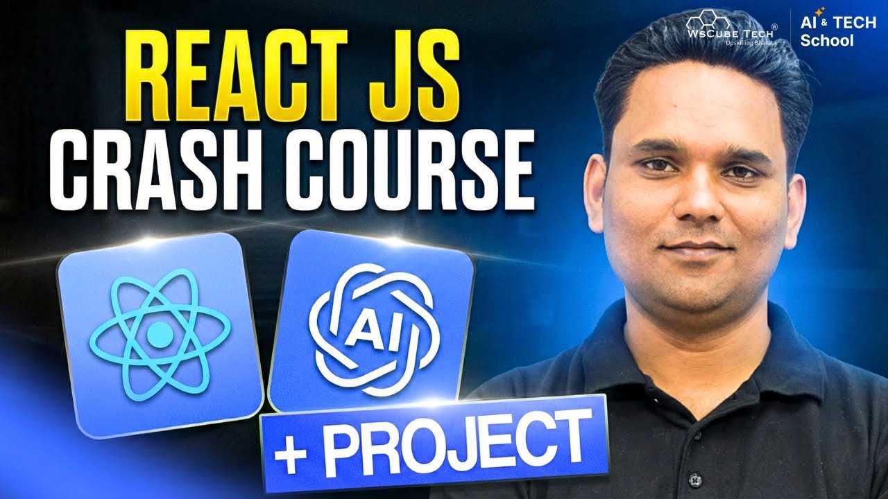 React JS 19 Crash Course with AI | Build an App and Master React JS in 2026