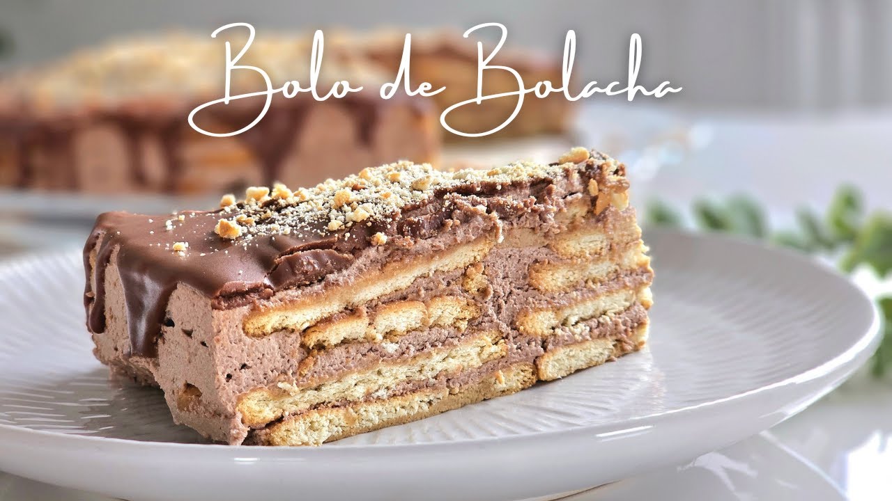 No Bake Biscuit Cake | Bolo de Bolacha | ASMR Baking