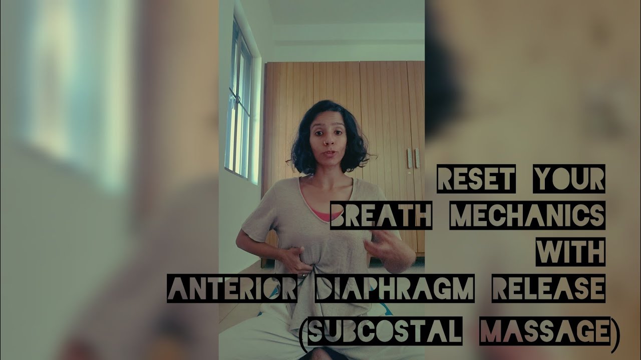 Anterior diaphragm release/ subcostal massage - mechanic reset for dysfunctional breathing. 
