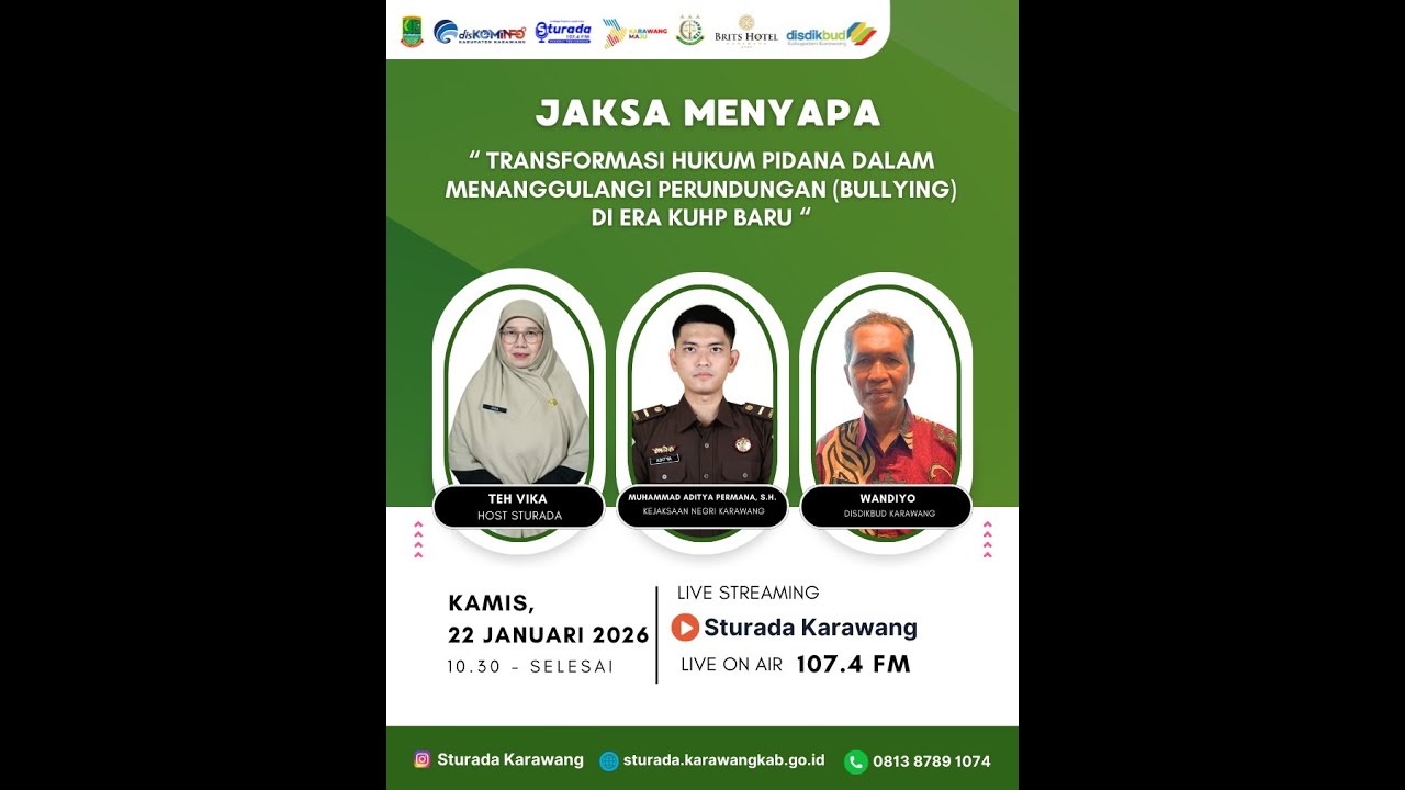 ANTI BULLYING | JAKSA MENYAPA DAN PROGRAM PRIROTAS DISDIKBUD KARAWANG