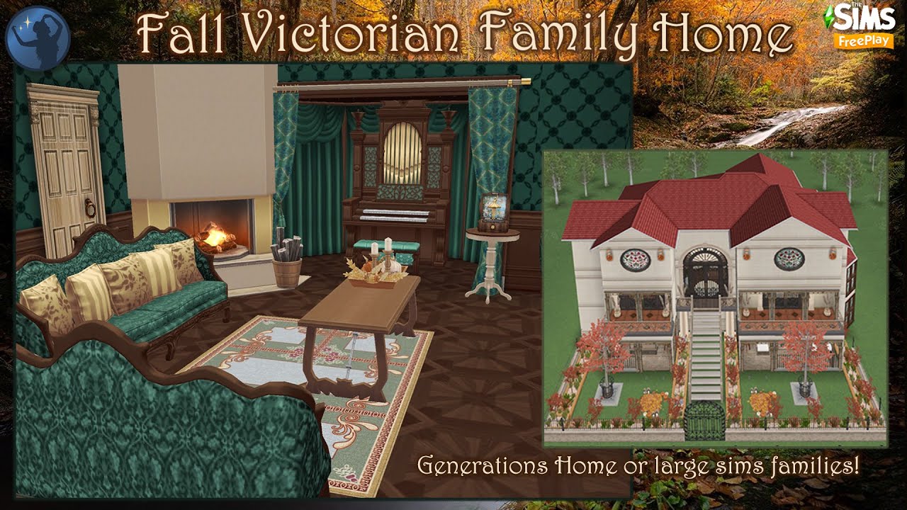 The Sims Freeplay - Fall Victorian Family Home | Tour & floor plans | Visite & plans