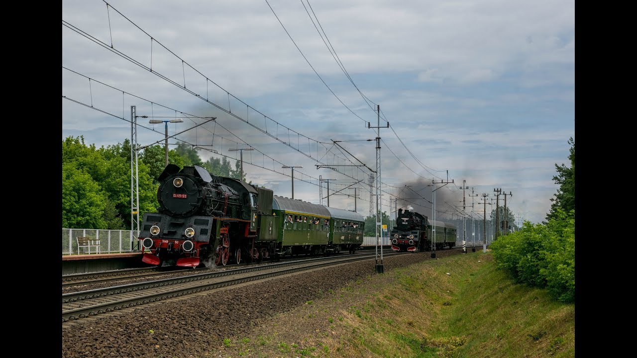 TurKol WIELKOPOLSKA'18: Parada Lokomotyw w Międzyrzeczu + Wyścig Parowozów