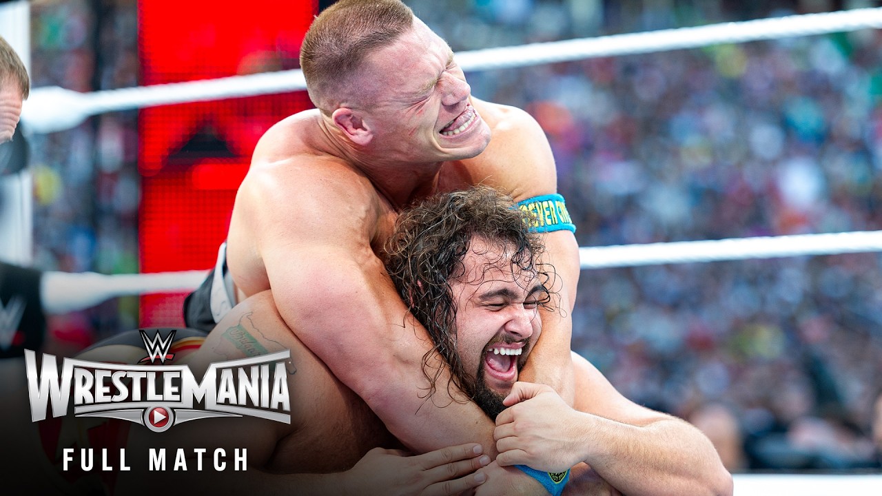 Полный матч: Русев против Джона Сины | Матч за титул чемпиона США: WrestleMania 31