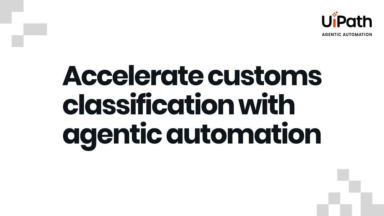 Accelerate customs classification with agentic automation