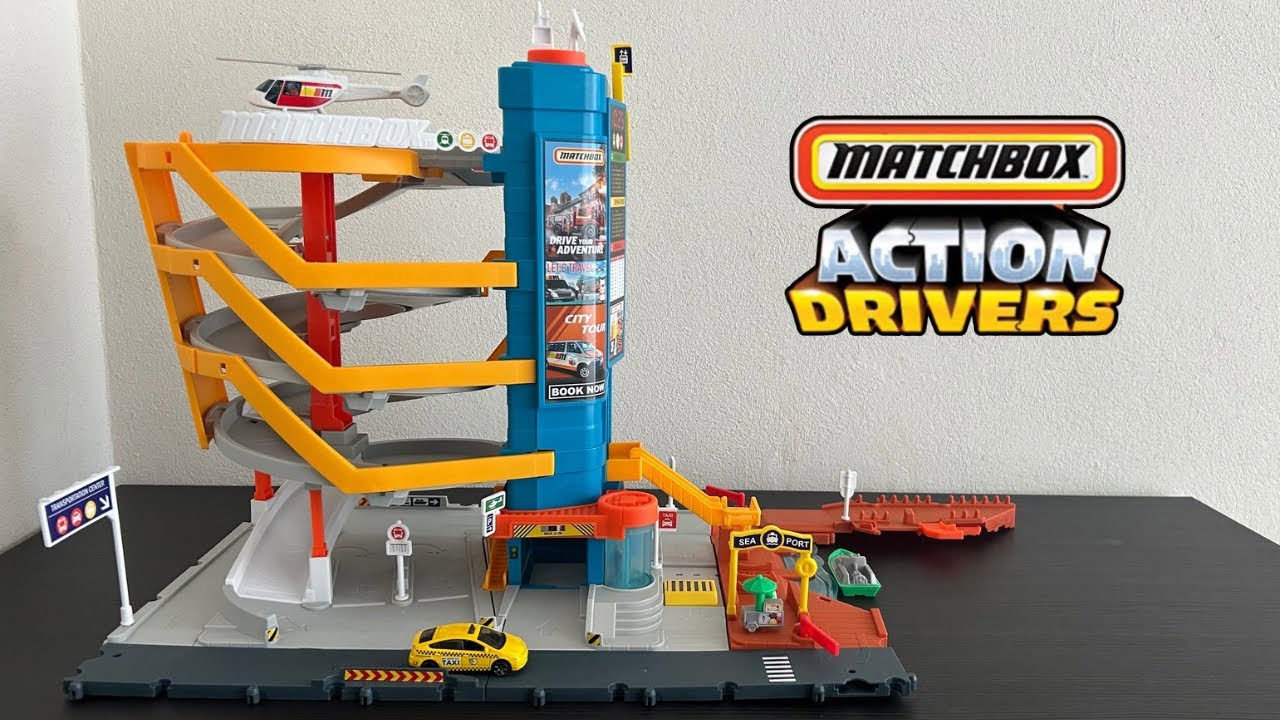 UNBOXING Matchbox Action Drivers Transportation Center Playset | ASMR 