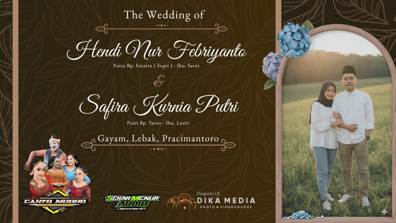 🔴 LIVE STREAMING || WEDDING : HENDI & SAFIRA || GAYAM, LEBAK, PRACIMANTORO, WONOGIRI
