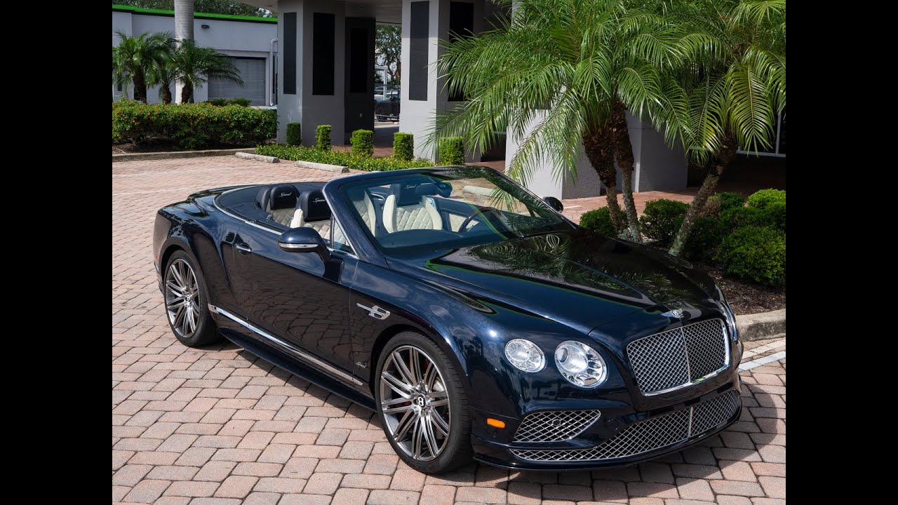 2016 Bentley Continental GTC Speed in Dark Sapphire Metallic