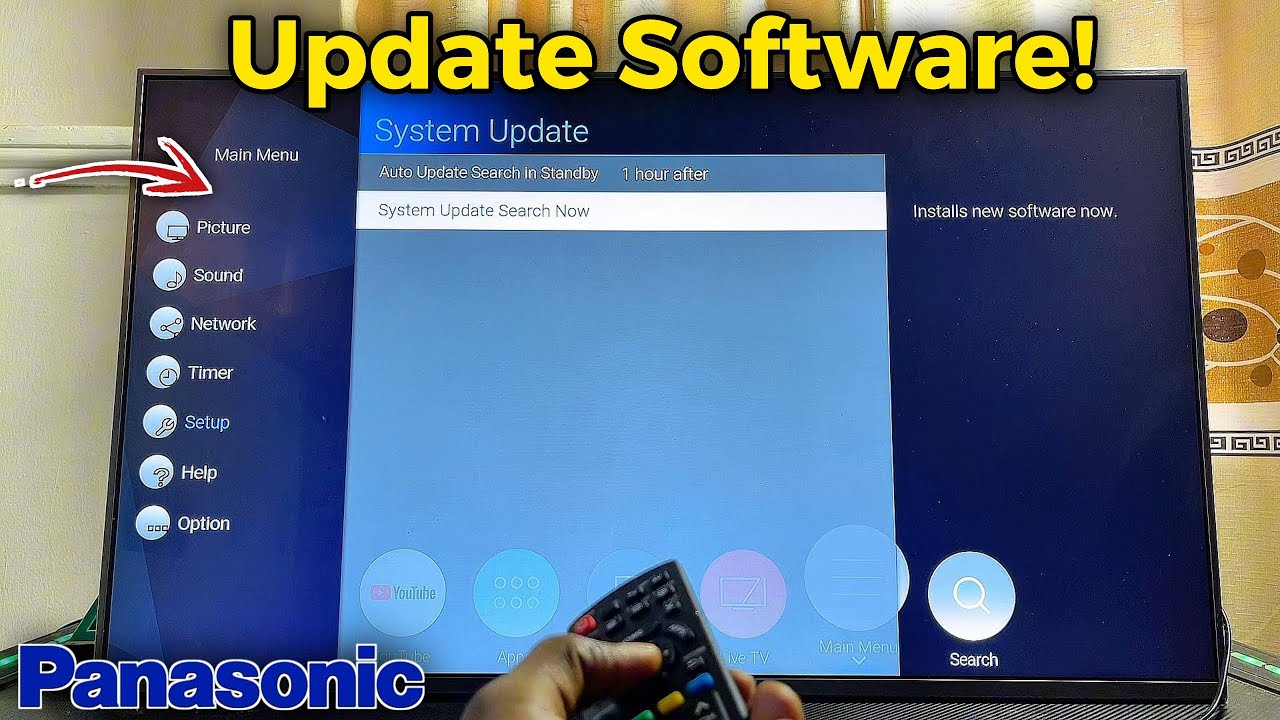 How to Update Software on Panasonic TV!