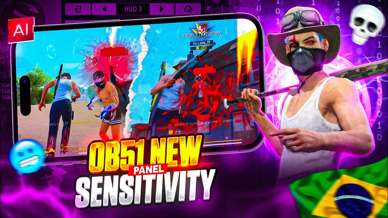 OB51 PANEL SENSITIVITY 👾🤯 | BRAZILIAN 🇧🇷 PAID SENSI 🤫 | DPI 9999+😱 | SECRET HEADSHOT TRICK 💯 