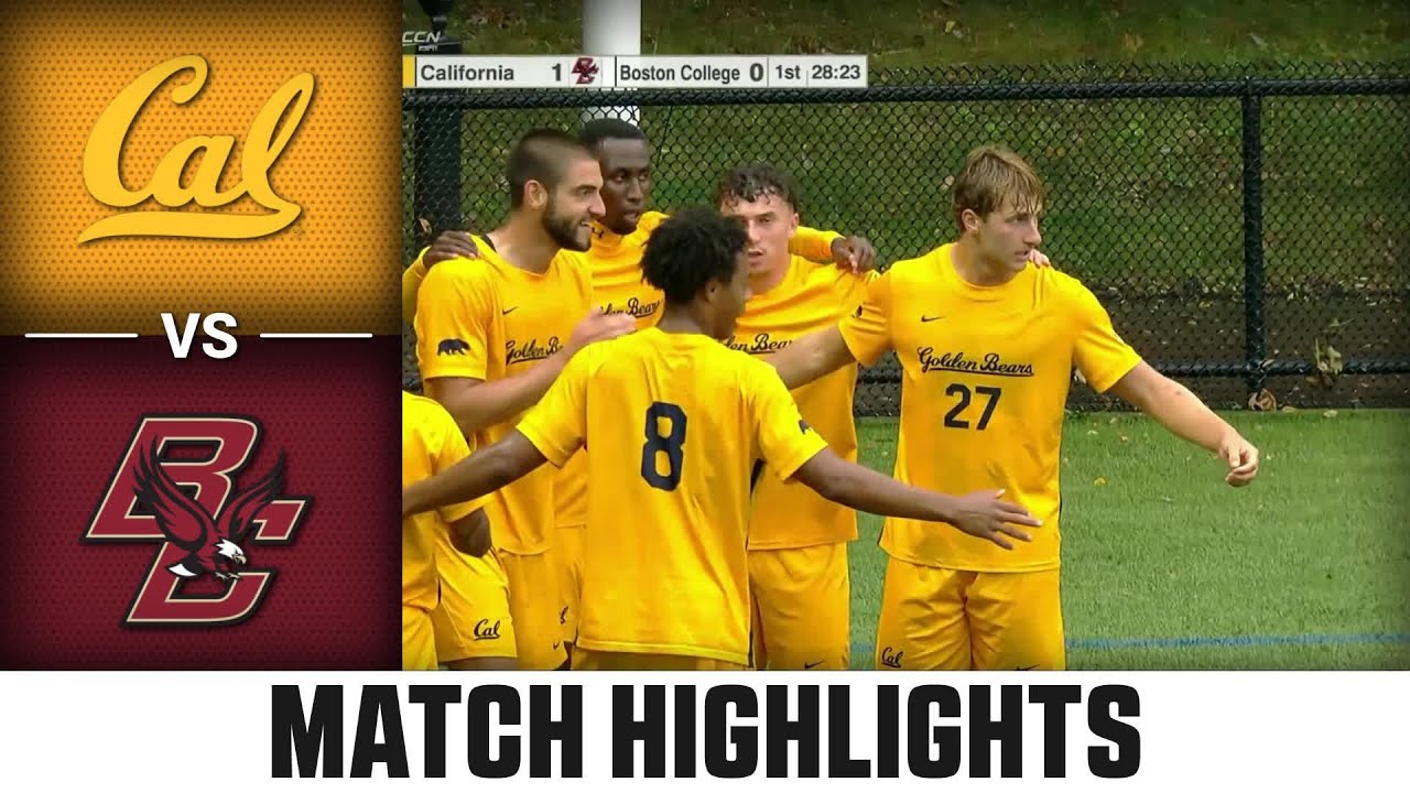 Cal vs. Boston College Match Highlights | 2025 ACC Men's Soccer