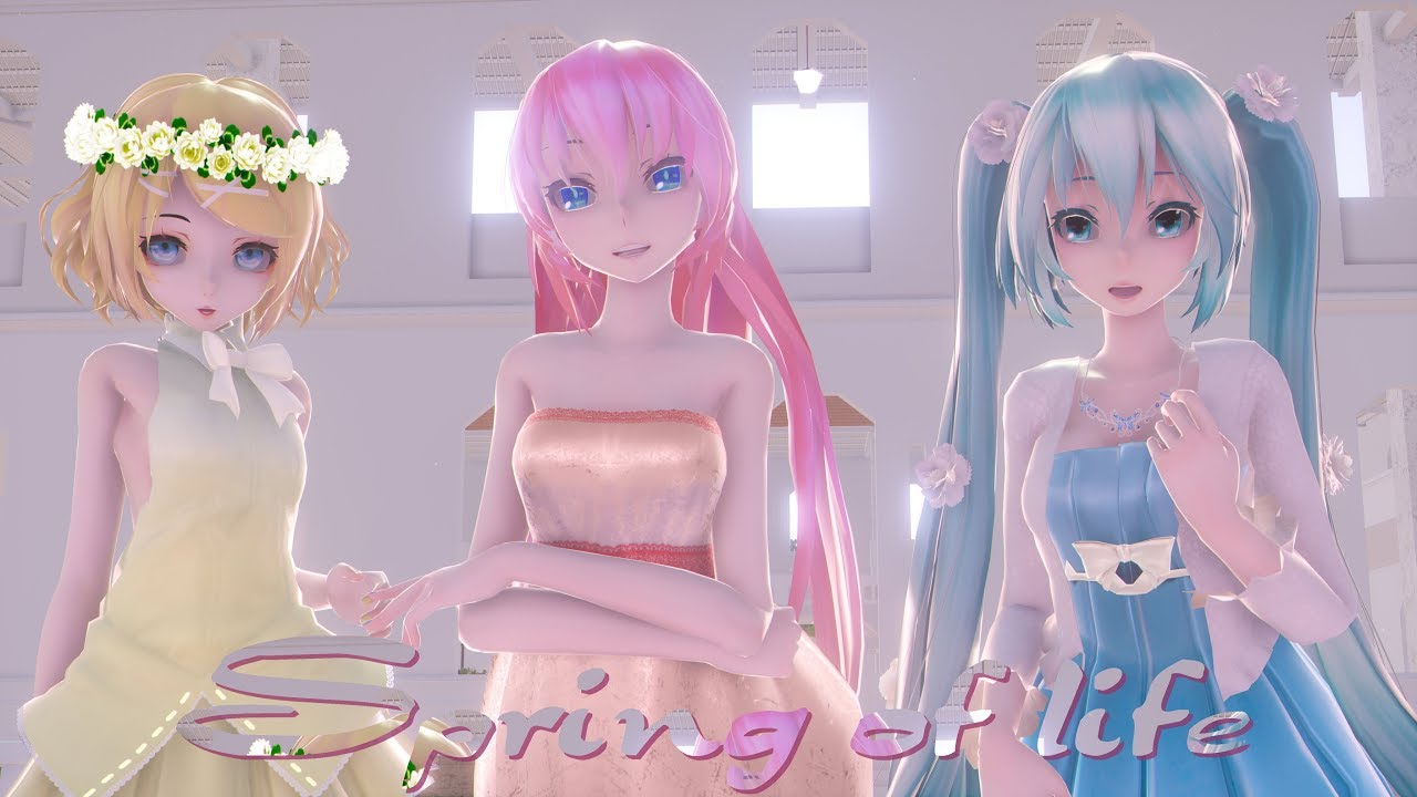 ≡MMD≡ RinxMikuxLuka  ⚘❀Spring of life❀⚘ [5KUHD60FPS]