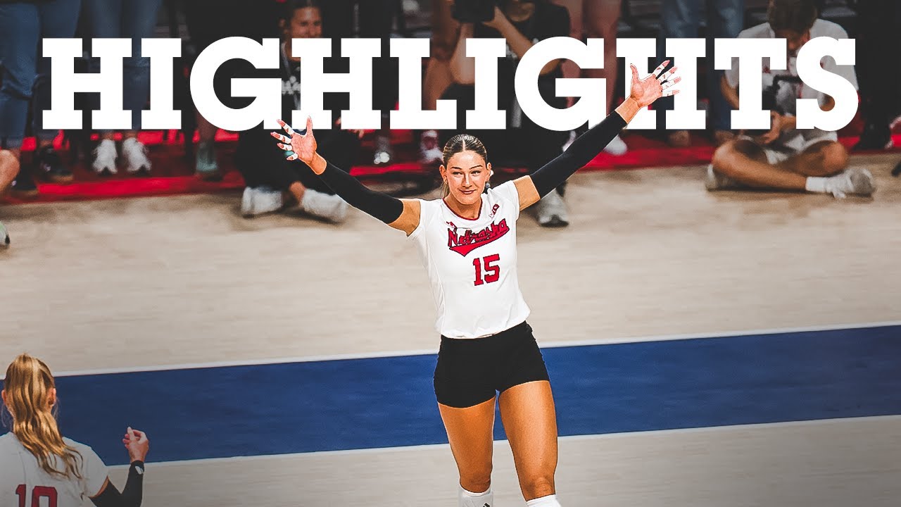No . 1 Nebraska Opens Volleyball season in WIN against No. 3 Pitt | Nebraska Volleyball Highlights