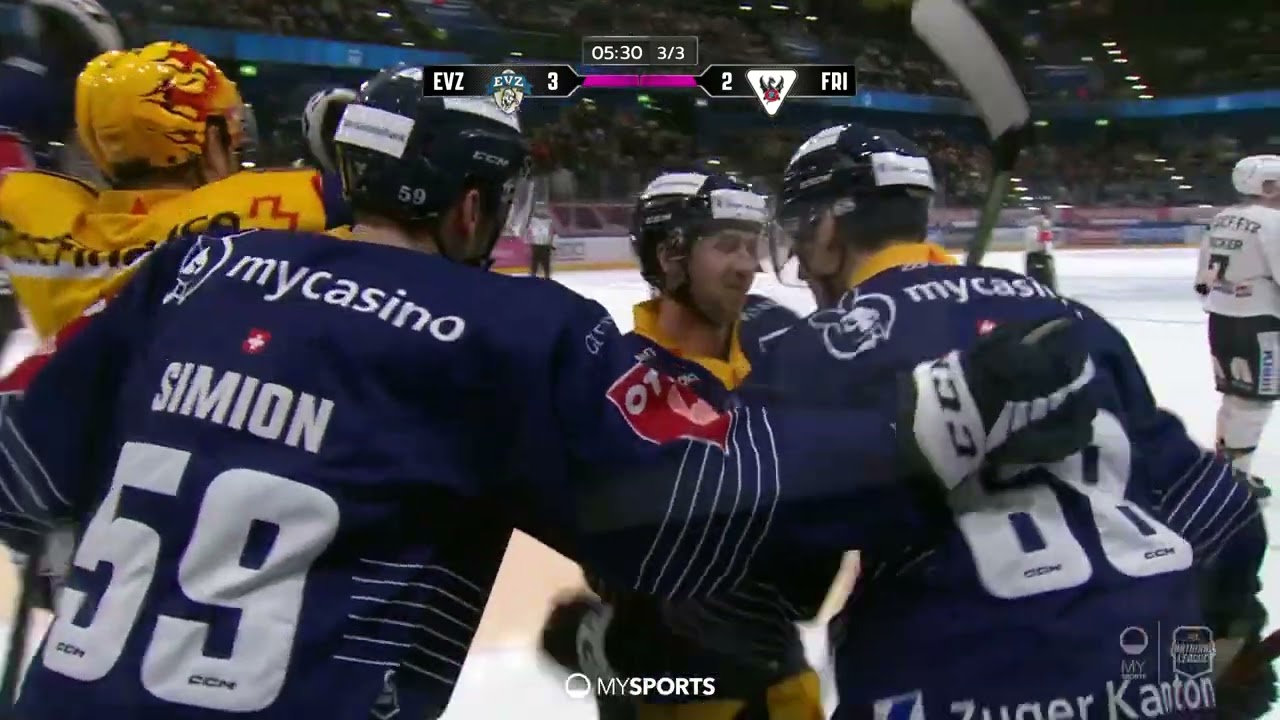 Game Highlights: EVZ vs HC Fribourg-Gottéron 5:3