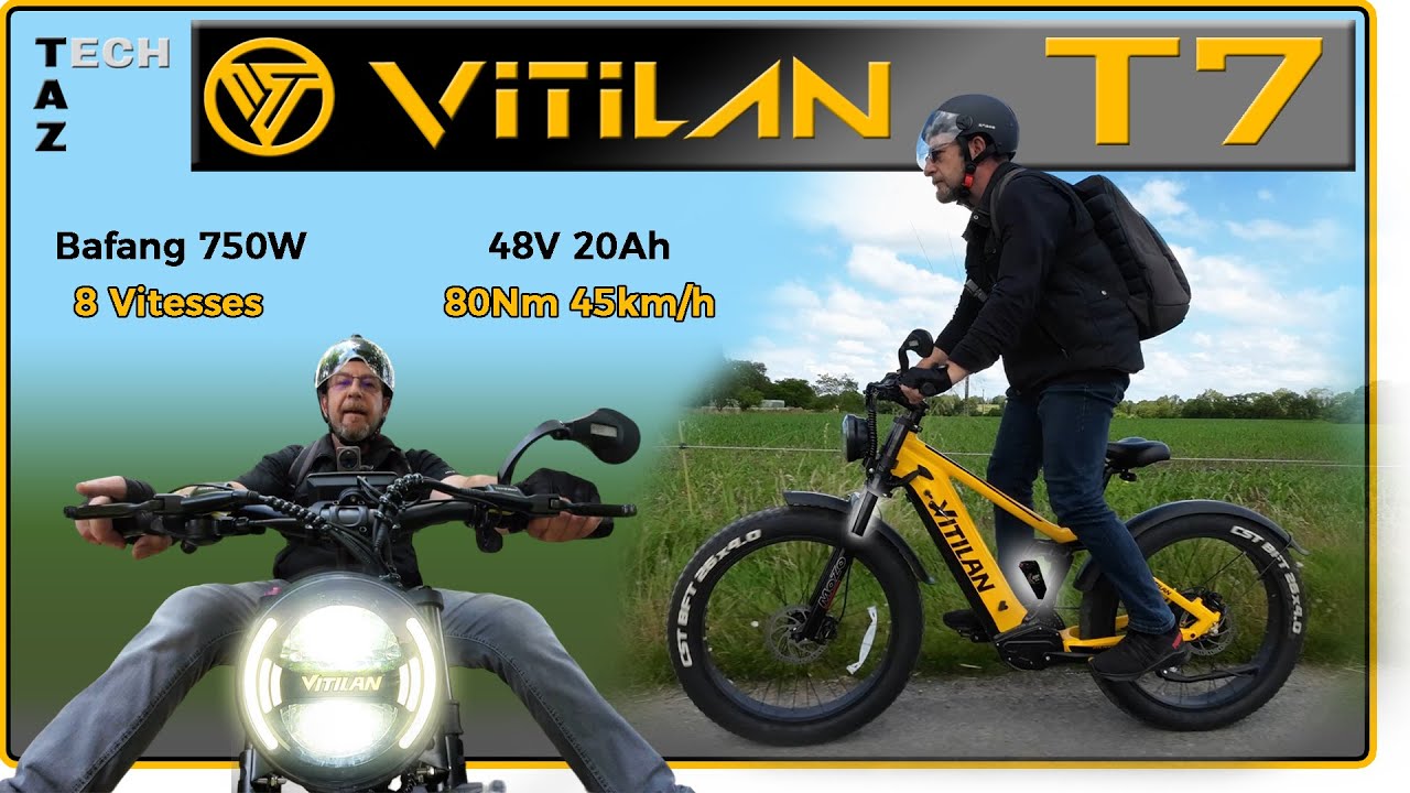 VITILAN T7 VTT Fatbike tout suspendu - Un TOP dans sa catégorie - Bonne chance !