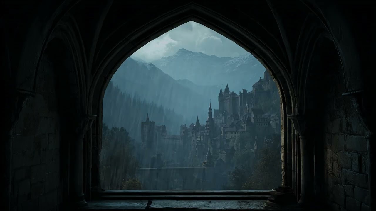 Sleep Immediately with Rain Sounds and Thunder - Rain Sounds for Sleeping and Relax in Castle