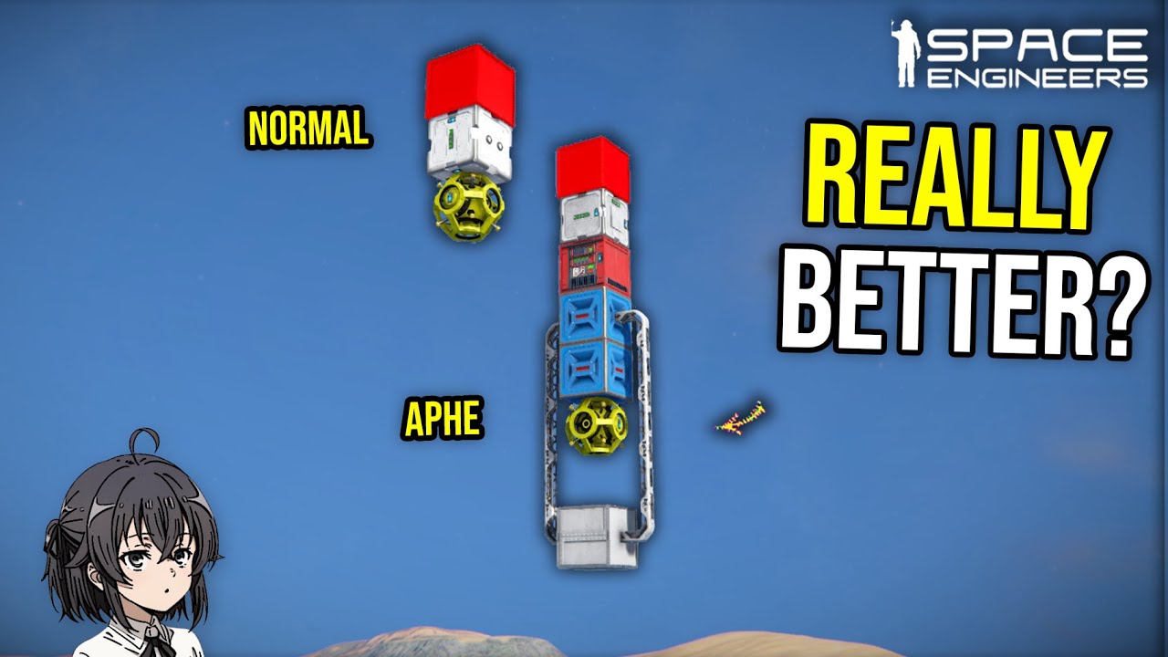 APHE Versus Regular Warhead Damage Comparison Test, Space Engineers