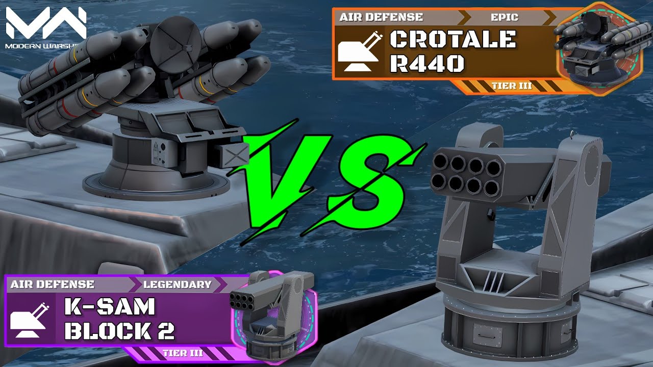 KSAM Block 2 VS Crotale R440 | Missiles Air Defense Comparison | Modern Warships