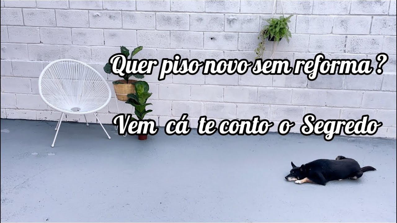 Faça você mesmo/ pintura piso quintal/ cara renovada / fica lindo